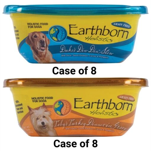 Earthborn Holistic Duke's Din-Din Grain-Free Natural Moist Dog Food & Earthborn Holistic Toby's Turkey Dinner Grain-Free Natural Moist Dog Food -Dog Supplies 823110 MAIN. AC SS1800 V1680788362