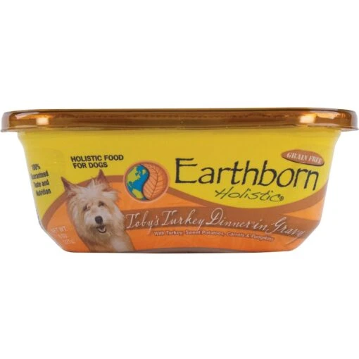 Earthborn Holistic Duke's Din-Din Grain-Free Natural Moist Dog Food & Earthborn Holistic Toby's Turkey Dinner Grain-Free Natural Moist Dog Food -Dog Supplies 823110 PT5. AC SS1800 V1680788362