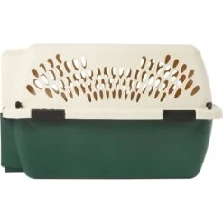 Petmate Ruff Maxx Dog & Cat Kennel, Off White/Green -Dog Supplies 83941 PT5. AC SS1800 V1562179680