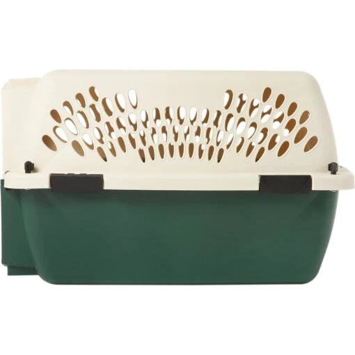 Petmate Ruff Maxx Dog & Cat Kennel, Off White/Green -Dog Supplies 83941 PT5. AC SS1800 V1562179680