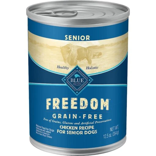 Blue Buffalo Freedom Senior Chicken Recipe Grain-Free Canned Dog Food -Dog Supplies 84150 MAIN. AC SS1800 V1585084653