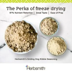 Herbsmith Smiling Dog Kibble Seasoning Freeze-Dried Beef With Potatoes, Carrots, & Celery Dog Food Topper -Dog Supplies 84492 PT4. AC SS1800 V1628800869