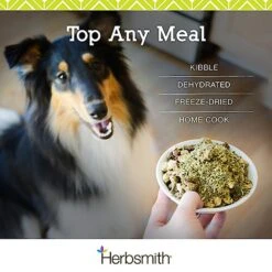 Herbsmith Smiling Dog Kibble Seasoning Freeze-Dried Beef With Potatoes, Carrots, & Celery Dog Food Topper -Dog Supplies 84492 PT5. AC SS1800 V1628800867