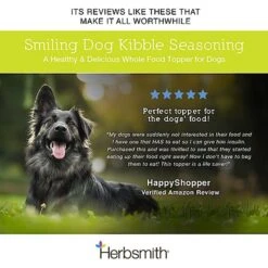 Herbsmith Smiling Dog Kibble Seasoning Freeze-Dried Beef With Potatoes, Carrots, & Celery Dog Food Topper -Dog Supplies 84492 PT7. AC SS1800 V1628800592