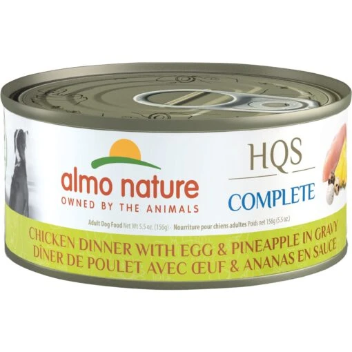 Almo Nature HQS Complete Chicken Dinner With Egg & Pineapple Dog Food, 5.5-oz, Case Of 12 -Dog Supplies 846966 MAIN. AC SS1800 V1683909740