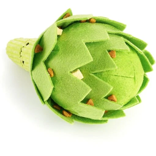 Injoya Artichoke Cat & Dog Snuffle Toy, Green, Small -Dog Supplies 848070 PT1. AC SS1800 V1685464511