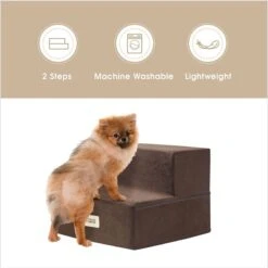 Friends Forever Milo 2-Step Non-Slip Small Dog & Cat Stairs -Dog Supplies 851406 PT3. AC SS1800 V1683836838