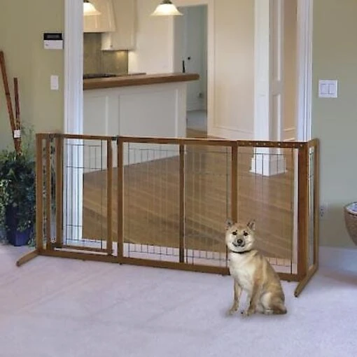 Richell Deluxe Freestanding Gate With Door For Dogs & Cats -Dog Supplies 85211 MAIN. AC SS1800 V1569016067