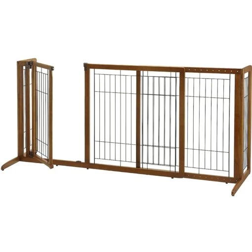 Richell Deluxe Freestanding Gate With Door For Dogs & Cats -Dog Supplies 85211 PT3. AC SS1800 V1486153892