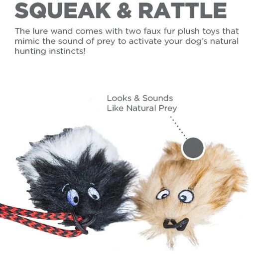 Outward Hound Tail Teaser With Refill Dog & Cat Teaser Toy -Dog Supplies 85934 PT3. AC SS1800 V1636519926