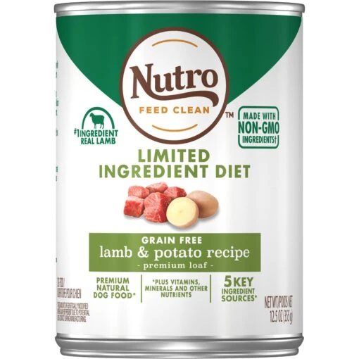 Nutro Limited Ingredient Diet Premium Loaf Lamb & Potato Grain-Free Adult Canned Wet Dog Food -Dog Supplies 86745 MAIN. AC SS1800 V1702666831