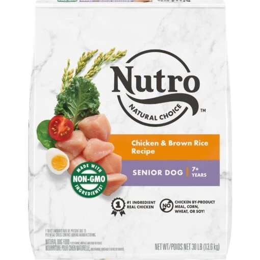 Nutro Natural Choice Senior Chicken & Brown Rice Recipe Dry Dog Food -Dog Supplies 86824 MAIN. AC SS1800 V1620056253