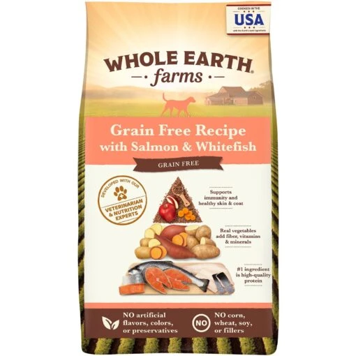 Whole Earth Farms Grain-Free Salmon & Whitefish Dry Dog Food -Dog Supplies 87371 MAIN. AC SS1800 V1647914546