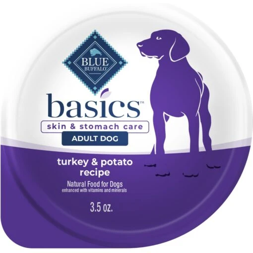 Blue Buffalo Basics Skin & Stomach Care Grain-Free Turkey & Potato Small Breed Adult Wet Dog Food -Dog Supplies 88199 MAIN. AC SS1800 V1646253421