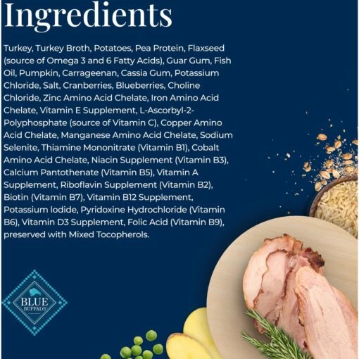 Blue Buffalo Basics Skin & Stomach Care Grain-Free Turkey & Potato Small Breed Adult Wet Dog Food -Dog Supplies 88199 PT4. AC SS1800 V1646274390