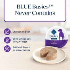 Blue Buffalo Basics Skin & Stomach Care Grain-Free Turkey & Potato Small Breed Adult Wet Dog Food -Dog Supplies 88199 PT5. AC SS1800 V1646273498