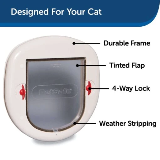 PetSafe 4-Way Locking Cat Door, Up To 25-lbs -Dog Supplies 89196 PT2. AC SS1800 V1628116578