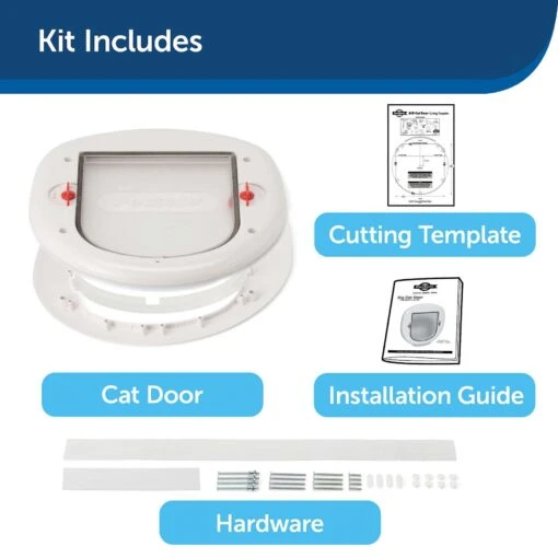 PetSafe 4-Way Locking Cat Door, Up To 25-lbs -Dog Supplies 89196 PT4. AC SS1800 V1628120471