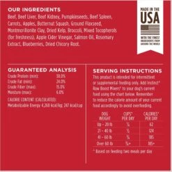 Instinct Raw Boost Mixers Beef Recipe Grain-Free Freeze-Dried Dog Food Topper -Dog Supplies 89610 PT6. AC SS1800 V1690580613