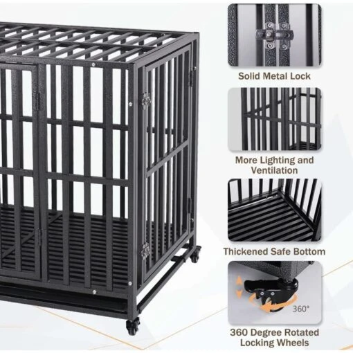 SMONTER Two Doors Heavy Duty Dog Crate -Dog Supplies 904190 PT3. AC SS1800 V1688398360