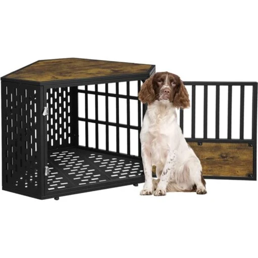 SMONTER Wooden Corner Crate Furniture Style Dog Kennel -Dog Supplies 904206 MAIN. AC SS1800 V1688398419