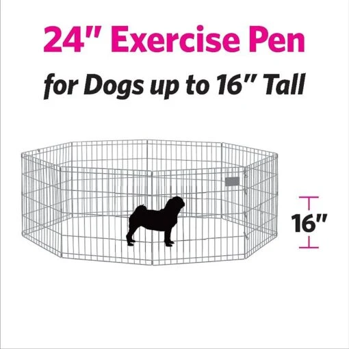 MidWest Wire Dog Exercise Pen With Full MAX Lock Door -Dog Supplies 90423 PT1. AC SS1800 V1567186416