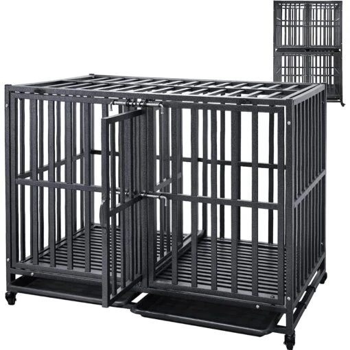 SMONTER Stackable Heavy Duty Dog Crate -Dog Supplies 904270 PT1. AC SS1800 V1688398419