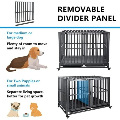 SMONTER Stackable Heavy Duty Dog Crate -Dog Supplies 904270 PT2. AC SS1800 V1688398362