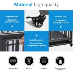 SMONTER Stackable Heavy Duty Dog Crate -Dog Supplies 904270 PT5. AC SS1800 V1688398365