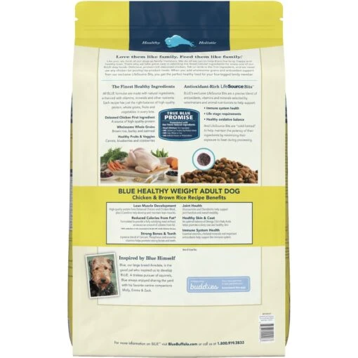 Blue Buffalo Life Protection Formula Healthy Weight Adult Chicken & Brown Rice Recipe Dry Dog Food & Blue Buffalo Homestyle Recipe Healthy Weight Chicken Dinner With Garden Vegetables & Brown Rice Canned Dog Food -Dog Supplies 916486 PT6. AC SS1800 V1689883387