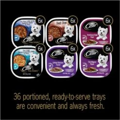 Cesar Home Delights & Classic Loaf In Sauce Variety Pack Small Breed Adult Wet Dog Food Trays & Cesar Steak Lovers Variety Pack Small Breed Adult Wet Dog Food Trays -Dog Supplies 916550 PT2. AC SS1800 V1689884008