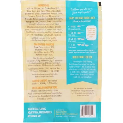 Remy's Kitchen SuperfoodPLUS Meal Mixers Chicken Grain-Free Dog Food Topping, 5-oz Bag -Dog Supplies 922854 PT1. AC SS1800 V1690815108