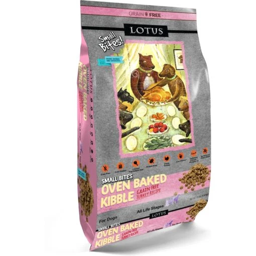 Lotus Oven-Baked Small Bites Grain-Free Turkey Recipe Dry Dog Food -Dog Supplies 92595 PT3. AC SS1800 V1582221808