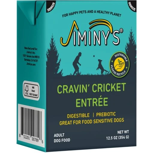 Jiminy's Cravin' Cricket Entree Organic Wet Dog Food, 6 Count -Dog Supplies 926662 MAIN. AC SS1800 V1695933852