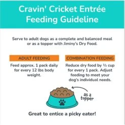 Jiminy's Cravin' Cricket Entree Organic Wet Dog Food, 6 Count -Dog Supplies 926662 PT7. AC SS1800 V1696262362