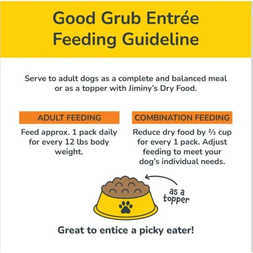 Jiminy's Good Grub Entree Organic Wet Dog Food, 6 Count -Dog Supplies 926678 PT6. AC SS1800 V1696259729