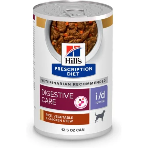 Hill's Prescription Diet I/d Digestive Care Low Fat Rice, Vegetable & Chicken Stew Wet Dog Food -Dog Supplies 92810 MAIN. AC SS1800 V1650733006