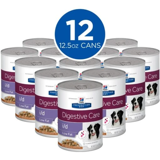 Hill's Prescription Diet I/d Digestive Care Low Fat Rice, Vegetable & Chicken Stew Wet Dog Food -Dog Supplies 92810 PT1. AC SS1800 V1641402394