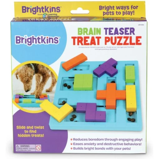 Brightkins Brain Teaser Treat Puzzle Dog Toy -Dog Supplies 930070 PT5. AC SS1800 V1698765996