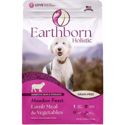 Earthborn Holistic Meadow Feast Lamb Meal & Vegetables Grain-Free Dry Dog Food -Dog Supplies 931494 PT1. AC SS1800 V1697739341