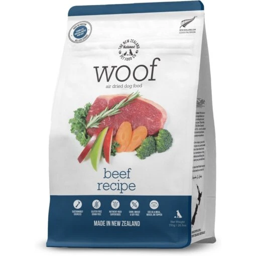 The New Zealand Natural Pet Food Co. Woof Beef Air Dried Dog Food, 26.5-oz Bag -Dog Supplies 937582 MAIN. AC SS1800 V1691781103