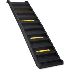 Coziwow Foldable Dog Car Ramp With Stairs, Black, 61-in -Dog Supplies 941678 PT3. AC SS1800 V1692301449