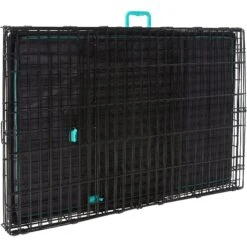 Frisco Heavy Duty Enhanced Lock Double Door Fold & Carry Wire Dog Crate & Mat Kit & MidWest Quiet Time Fleece Dog Crate Mat -Dog Supplies 947398 PT3. AC SS1800 V1693925029