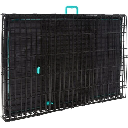 Frisco Heavy Duty Enhanced Lock Double Door Fold & Carry Wire Dog Crate & Mat Kit & MidWest Quiet Time Fleece Dog Crate Mat -Dog Supplies 947398 PT3. AC SS1800 V1693925029