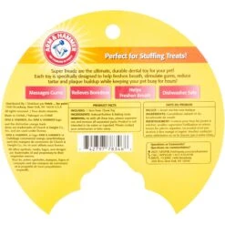 ARM & HAMMER PRODUCTS Super Treadz Tough Dog Chew Toy & Arm & Hammer Products Super Treadz Dental Dog Chew Toy -Dog Supplies 947558 PT3. AC SS1800 V1693600695