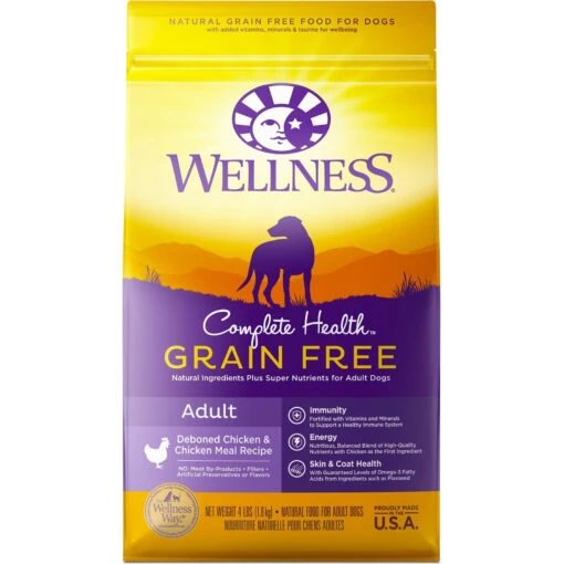 Wellness Grain-Free Complete Health Adult Deboned Chicken & Chicken Meal Recipe Dry Dog Food -Dog Supplies 95675 MAIN. AC SS1800 V1605739046