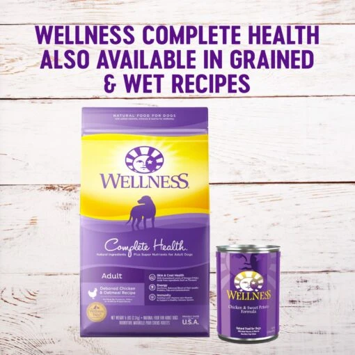 Wellness Grain-Free Complete Health Adult Deboned Chicken & Chicken Meal Recipe Dry Dog Food -Dog Supplies 95675 PT4. AC SS1800 V1605755507