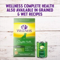 Wellness Grain-Free Complete Health Adult Lamb & Lamb Meal Recipe Dry Dog Food -Dog Supplies 95679 PT4. AC SS1800 V1605750714