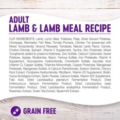 Wellness Grain-Free Complete Health Adult Lamb & Lamb Meal Recipe Dry Dog Food -Dog Supplies 95679 PT5. AC SS1800 V1605751608