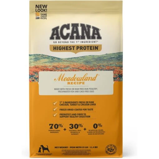 ACANA Meadowland Grain-Free Dry Dog Food -Dog Supplies 96300 MAIN. AC SS1800 V1690917813